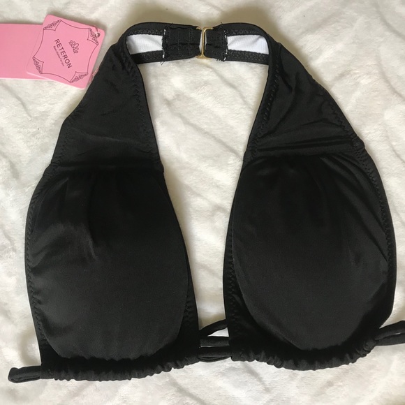 Black Bikini Two-Piece Triangle Cheeky Swimsuit - Picture 5 of 7